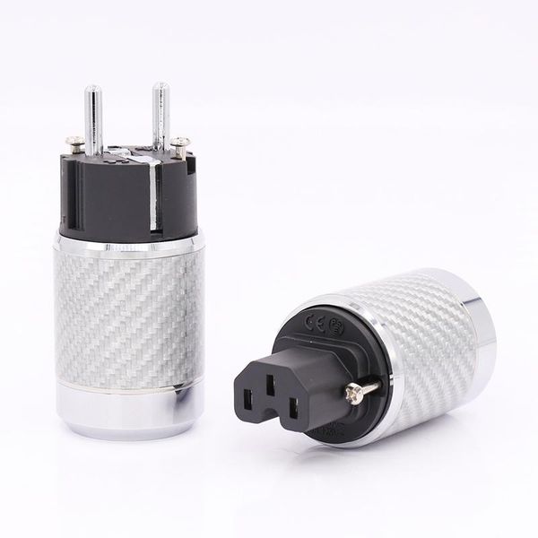 smart power plugs carbon fiber eu mains plug iec rhodium plated connector hifi
smart power plugs carbon fiber eu mains plug iec rhodium plated connector hifi