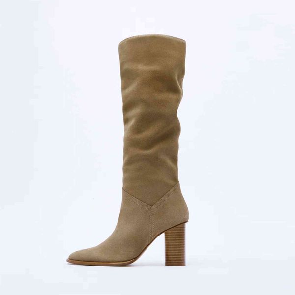 boots qutaa za fashion women knee high winter genuine leather pointed toe heels ins party lady shoes woman long 34-43 3mj9, Black
boots qutaa za fashion women knee high winter genuine leather pointed toe heels ins party lady shoes woman long 34-43 3mj9, Black