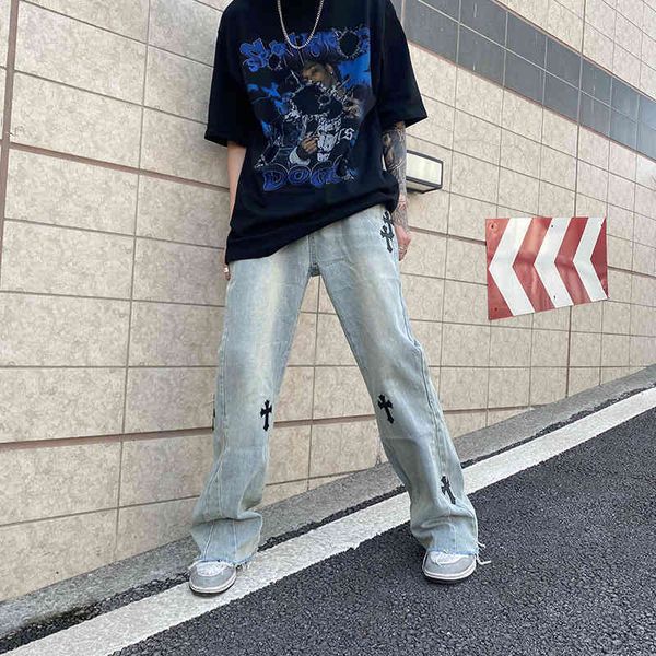 chrome/hears high street fashion shorts label cross flared vibe jeans men's hip hop lace pants brand 8eks, White;black
chrome/hears high street fashion shorts label cross flared vibe jeans men's hip hop lace pants brand 8eks, White;black
