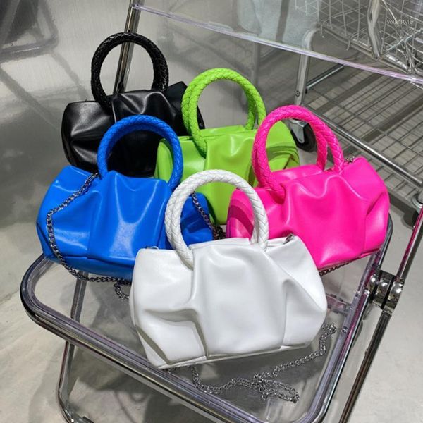 evening bags fashion pleated small handbag tote woven handle summer pu leather women's shoulder bag solid color chain crossbody messeng
evening bags fashion pleated small handbag tote woven handle summer pu leather women's shoulder bag solid color chain crossbody messeng