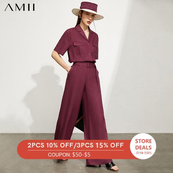 women's two piece pants amii minimalism summer fashion suit for women offical lady 100%linen shirt solid loose 12140543, White
women's two piece pants amii minimalism summer fashion suit for women offical lady 100%linen shirt solid loose 12140543, White