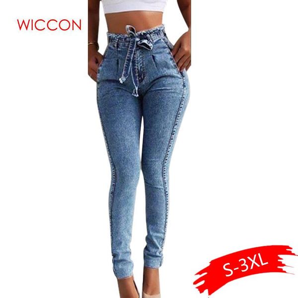 summer high waist jeans women streetwear bandage denim plus size femme pencil pants spring skinny women's, Blue
summer high waist jeans women streetwear bandage denim plus size femme pencil pants spring skinny women's, Blue