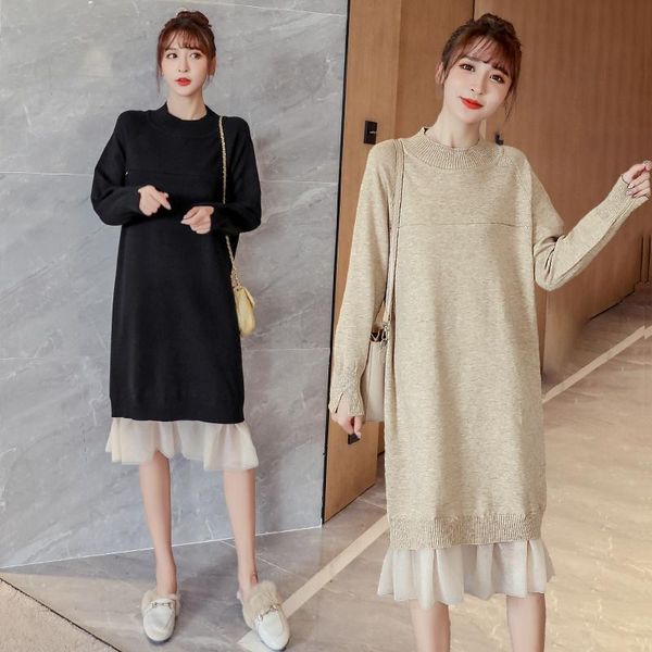 women's sweaters oversized long knit women maxi sweater dress autumn winter pullover straight dresses casual highstreet midi, White;black
women's sweaters oversized long knit women maxi sweater dress autumn winter pullover straight dresses casual highstreet midi, White;black