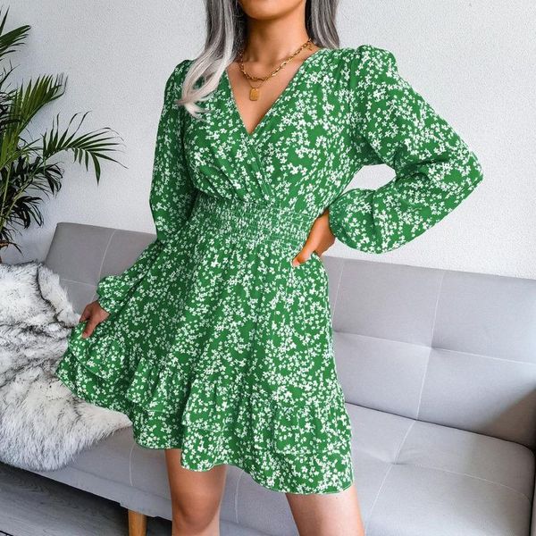 casual dresses women elegant v-neck floral printed ruffles mini dress female autumn long sleeve vintage chiffon women's vestido, Black;gray
casual dresses women elegant v-neck floral printed ruffles mini dress female autumn long sleeve vintage chiffon women's vestido, Black;gray