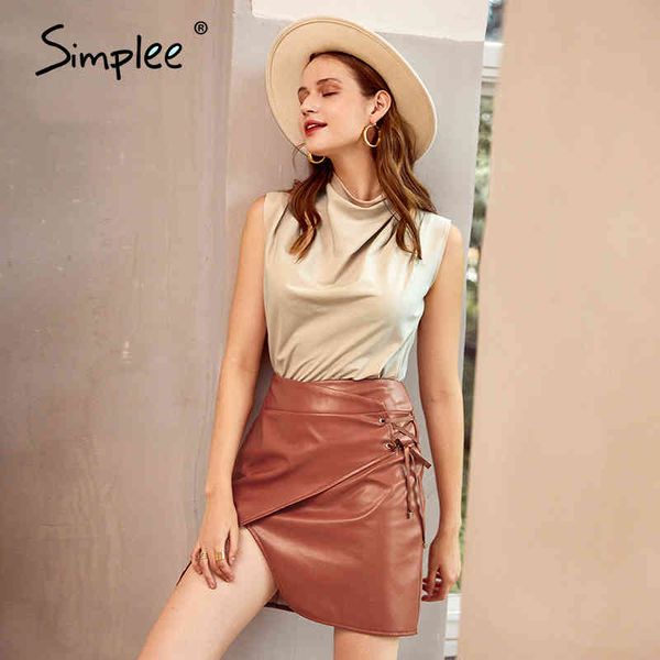 casual lace up a-line women short fashion package hip high waist female pu leather office lady mini skirt 210414, Black
casual lace up a-line women short fashion package hip high waist female pu leather office lady mini skirt 210414, Black