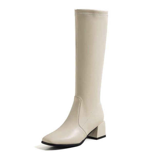 boots stertch spring autumn women shoes knee high fashion square toe chunky heel zipper woman big size 41 42 43 44, Black
boots stertch spring autumn women shoes knee high fashion square toe chunky heel zipper woman big size 41 42 43 44, Black