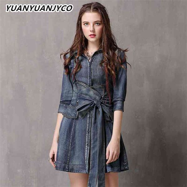 women's knits & tees yuanyuanjyco autumn spring women mini indie folk denim es lyq45 vintage a-line half sleeve high waist belt sh, White 
women's knits & tees yuanyuanjyco autumn spring women mini indie folk denim es lyq45 vintage a-line half sleeve high waist belt sh, White