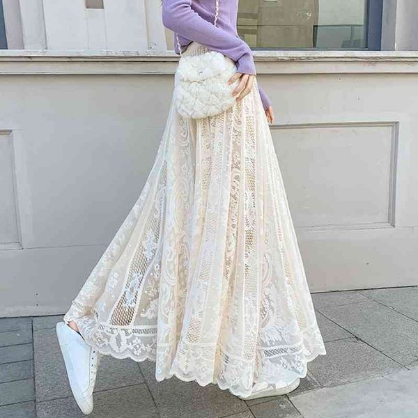 two piece dress spring summer women ankle-length long skirt lace korean elegant flare sweet high waist wild lady skirts fmyr, White
two piece dress spring summer women ankle-length long skirt lace korean elegant flare sweet high waist wild lady skirts fmyr, White