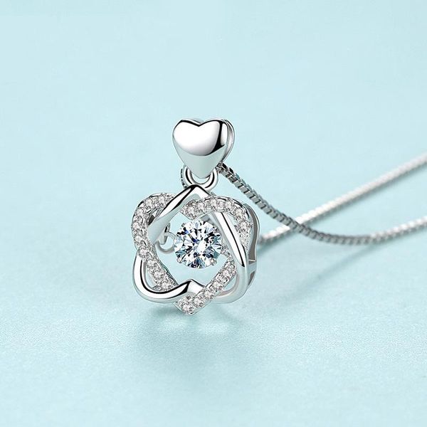 pendant necklaces 2021 female fashion rose gold heart necklace short chain charm gifts, Silver
pendant necklaces 2021 female fashion rose gold heart necklace short chain charm gifts, Silver
