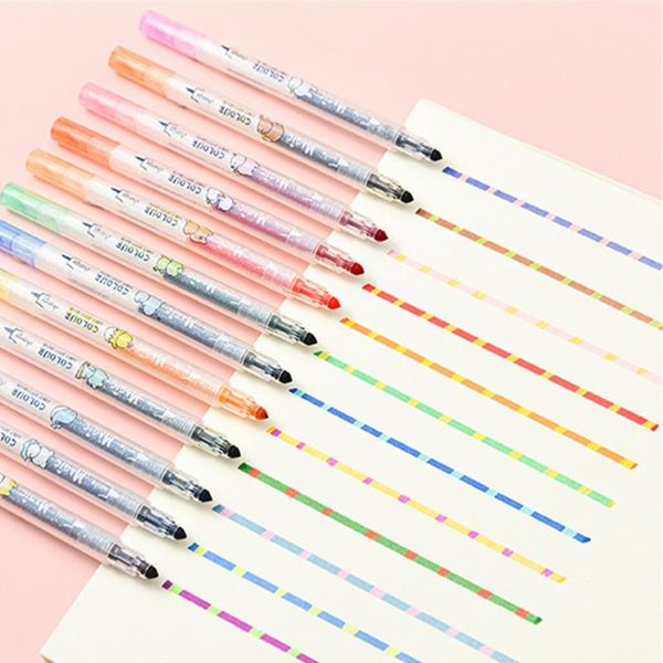 highlighters discolored highlighter marker magic color change pen 12pcs dual-side fluorescent erasable markers art supplies spot liner, Black;red
highlighters discolored highlighter marker magic color change pen 12pcs dual-side fluorescent erasable markers art supplies spot liner, Black;red