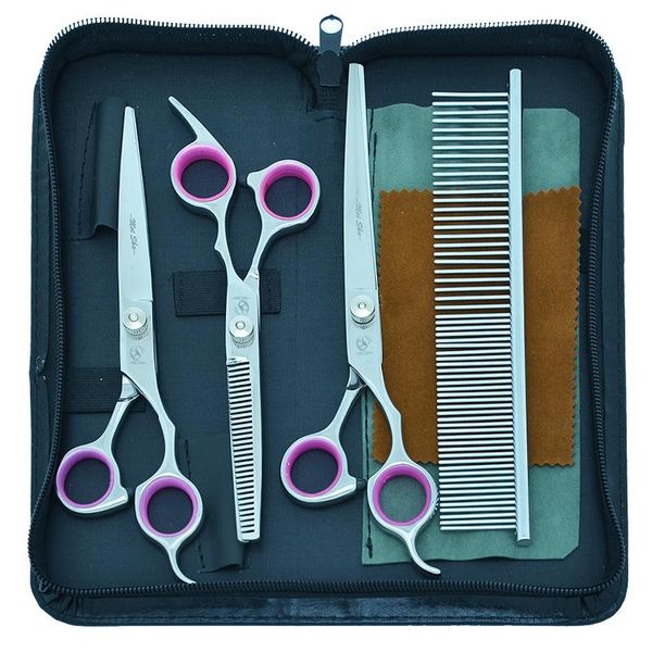 hair scissors japanese steel pet dog grooming set 7" straight&curved cutting scissor 6.5" thinning shears puppy trimmer tools b000
hair scissors japanese steel pet dog grooming set 7" straight&curved cutting scissor 6.5" thinning shears puppy trimmer tools b000