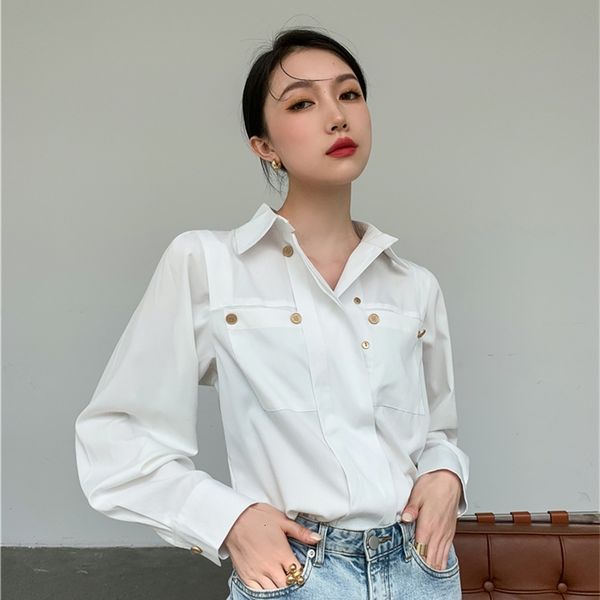 women's two piece pants double-breasted long sleeve white designer shirt women button up collar ladies and blouses 2021 fashi
women's two piece pants double-breasted long sleeve white designer shirt women button up collar ladies and blouses 2021 fashi