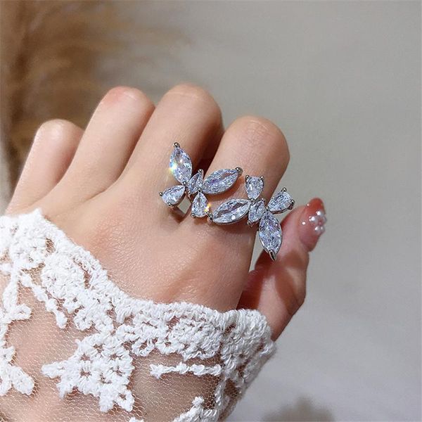 cluster rings fyuan shine butterfly zircon for women 2021 open adjustable crystal weddings party jewelry gifts, Golden;silver
cluster rings fyuan shine butterfly zircon for women 2021 open adjustable crystal weddings party jewelry gifts, Golden;silver