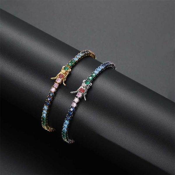 3mm colorful stones bling iced out tennis bracelet 7inch 8inch brass bracelet femal cz jewelry bb209 211124, Black
3mm colorful stones bling iced out tennis bracelet 7inch 8inch brass bracelet femal cz jewelry bb209 211124, Black