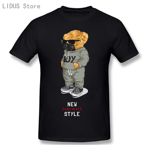 spring and summer style men's t-shirts soft personality cartoon wear mask bear tees shirt letter printing lady's loose, White;black
spring and summer style men's t-shirts soft personality cartoon wear mask bear tees shirt letter printing lady's loose, White;black