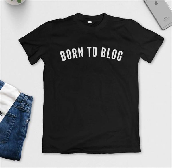 born to blog letters womens t shirts print cotton casual funny girl tee hipster drop ship y 115, White
born to blog letters womens t shirts print cotton casual funny girl tee hipster drop ship y 115, White