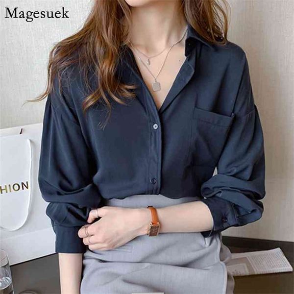 women shirt plus size loose blouse long sleeve classic chiffon female simple office clothes blusas 9357 210512, White
women shirt plus size loose blouse long sleeve classic chiffon female simple office clothes blusas 9357 210512, White