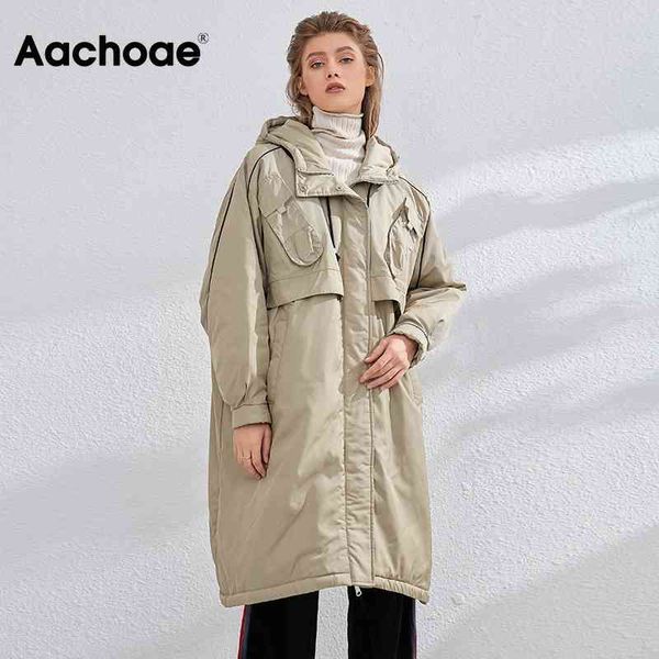 aachoae streetwear loose long hooded jacket women white duck down coat female fashion pockets decorate warm parkas winter 210413, Black
aachoae streetwear loose long hooded jacket women white duck down coat female fashion pockets decorate warm parkas winter 210413, Black