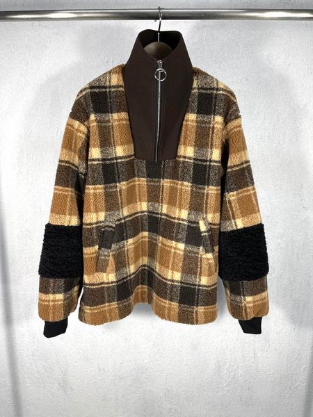 women's jackets ladies 2021 fashion long sleeve stand collar plaid lamb plush zipper pullover coat 1215, Black;brown
women's jackets ladies 2021 fashion long sleeve stand collar plaid lamb plush zipper pullover coat 1215, Black;brown