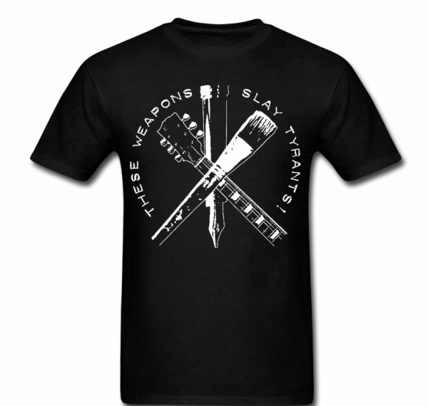 These weapons slay tyrants music guitar paint artist government Tee t-shirt, White;black
These weapons slay tyrants music guitar paint artist government Tee t-shirt, White;black