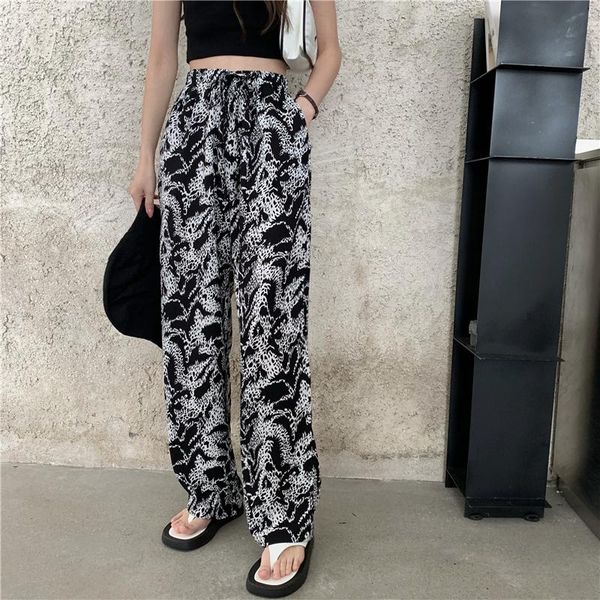 women's pants & capris printed trousers 2021 summer vintage spring casual elastic waist pantalon palazzo female drawstring long turnip, Black;white
women's pants & capris printed trousers 2021 summer vintage spring casual elastic waist pantalon palazzo female drawstring long turnip, Black;white