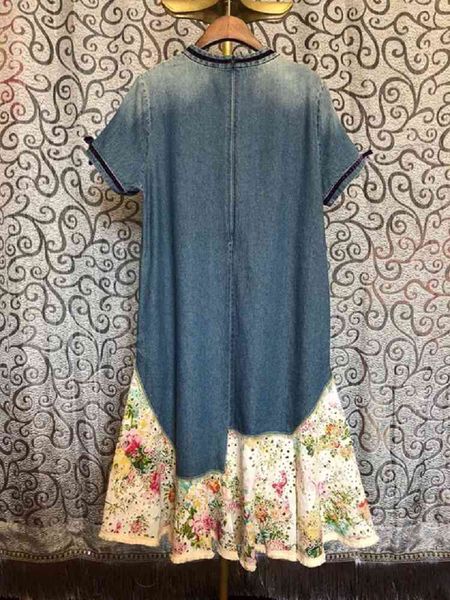 dress denim spring summer casual ladies hollow out embroidery patchwork short sleeve blue jeans dress cute, Black;gray
dress denim spring summer casual ladies hollow out embroidery patchwork short sleeve blue jeans dress cute, Black;gray
