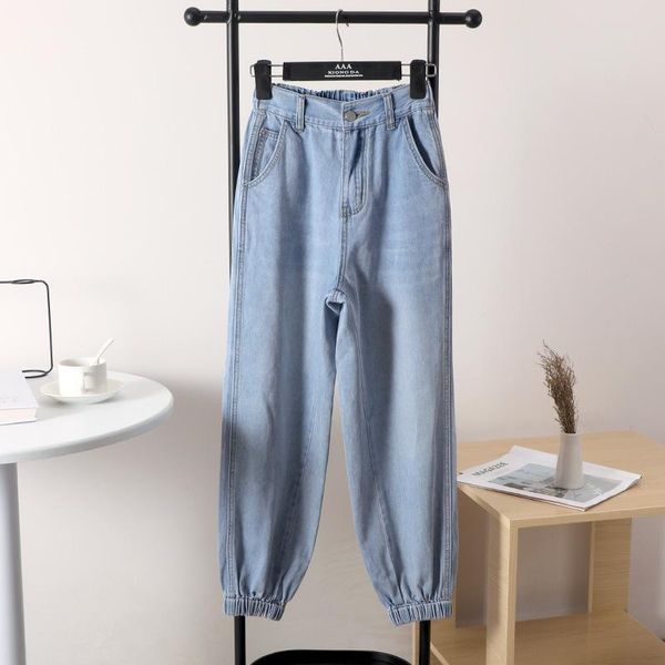 womens jeans boyfriend harem pants 2021 elastic bottom loose streetwear women waist trousers casual female pencil women's, Blue
womens jeans boyfriend harem pants 2021 elastic bottom loose streetwear women waist trousers casual female pencil women's, Blue
