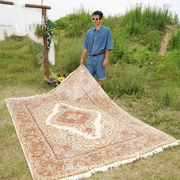 carpets 6'x8.5' beige hand knotted kashmiri rug handmade modern silk carpet (yl0251a)
carpets 6'x8.5' beige hand knotted kashmiri rug handmade modern silk carpet (yl0251a)