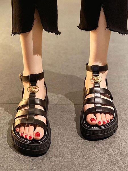 sandals women's shoes summer 2021 style woven thick-soled heightening fashion retro roman for women, Black
sandals women's shoes summer 2021 style woven thick-soled heightening fashion retro roman for women, Black