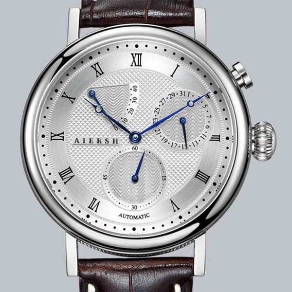 watch men's automatic vintage st1780 mechanical wristwatch men stainless steel sapphire crystal energy storage display clock, Slivery;brown
watch men's automatic vintage st1780 mechanical wristwatch men stainless steel sapphire crystal energy storage display clock, Slivery;brown
