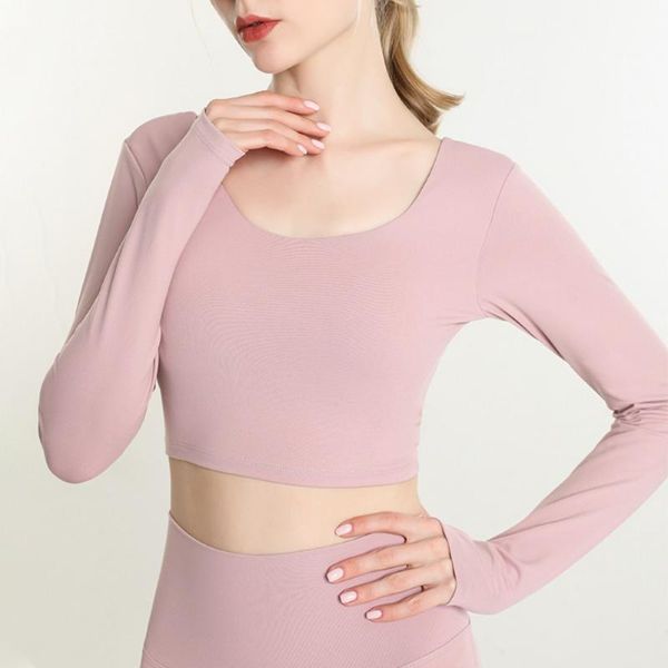 yoga outfit shirts women beauty back long sleeve fitness workout t-shirt high elastic gym top
yoga outfit shirts women beauty back long sleeve fitness workout t-shirt high elastic gym top