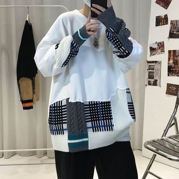 men's hoodies & sweatshirts houzhou crewneck sweatshirt punk couple clothes autumn korean fashion streetwear hip hop harajuku patchwork, Black
men's hoodies & sweatshirts houzhou crewneck sweatshirt punk couple clothes autumn korean fashion streetwear hip hop harajuku patchwork, Black