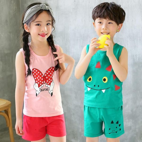 girls boys summer clothing set cotton homewear kids clothes tank t shirt beach shorts outfits pyjamas for 2 4, White
girls boys summer clothing set cotton homewear kids clothes tank t shirt beach shorts outfits pyjamas for 2 4, White