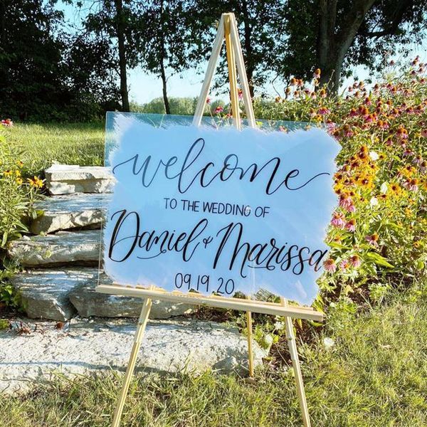 party decoration wedding welcome sign,hand lettered acrylic sign,calligraphy sign, ceremony sign,painted board
party decoration wedding welcome sign,hand lettered acrylic sign,calligraphy sign, ceremony sign,painted board