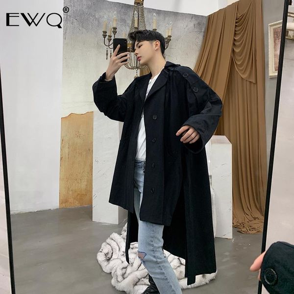 men's trench coats ewq wear patchwork long sleeve mid-length windbreaker 2021 spring design loose coat with belt for male hd610, Tan;black
men's trench coats ewq wear patchwork long sleeve mid-length windbreaker 2021 spring design loose coat with belt for male hd610, Tan;black