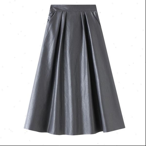 winter pu leather midi women skirts pleated faux vintage fashion a line high waist flare longa saia s9102, Black
winter pu leather midi women skirts pleated faux vintage fashion a line high waist flare longa saia s9102, Black