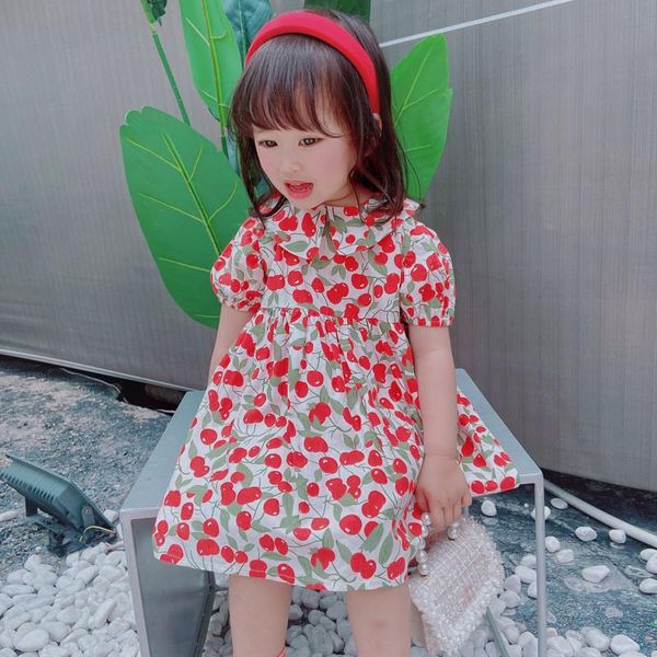 girl's dresses girls dress 2021 summer cute cherry print baby princess birthday party cotton costume toddler infant kids clothing, Red;yellow
girl's dresses girls dress 2021 summer cute cherry print baby princess birthday party cotton costume toddler infant kids clothing, Red;yellow
