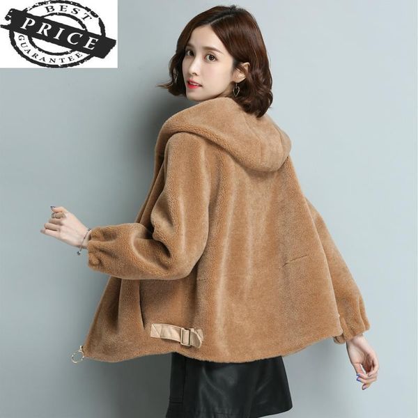 women's fur & faux real sheep shearing coat female short jackets women autumn winter natural wool parka spring warm clothes 2021 lwl136, Black
women's fur & faux real sheep shearing coat female short jackets women autumn winter natural wool parka spring warm clothes 2021 lwl136, Black