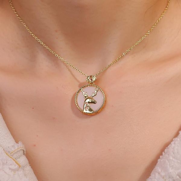 pendant necklaces hans fashion lucky magic elk necklace women's indifference design factory jewelry christmas reindeer, Silver
pendant necklaces hans fashion lucky magic elk necklace women's indifference design factory jewelry christmas reindeer, Silver