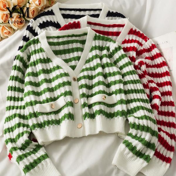 women's knits & tees yuoomuoo casual stripes knitted cardigan women spring autumn short long sleeve female button knitwear sweater, White
women's knits & tees yuoomuoo casual stripes knitted cardigan women spring autumn short long sleeve female button knitwear sweater, White