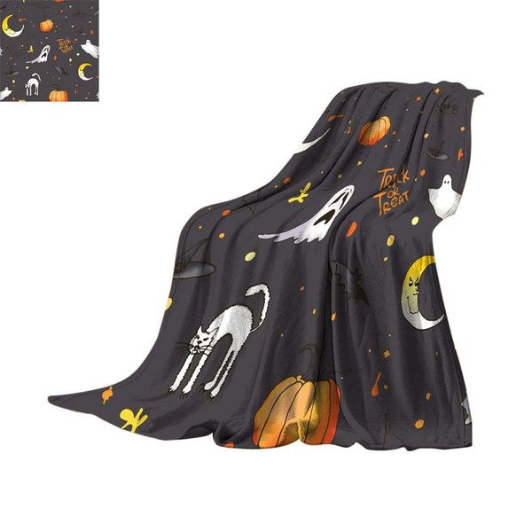 halloween decor super soft blankets, spooky halloween pattern with ghost cat and pumpkin artwork fuzzy fleece blanket for bed
halloween decor super soft blankets, spooky halloween pattern with ghost cat and pumpkin artwork fuzzy fleece blanket for bed