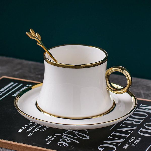 mugs european-style small luxury coffee cup exquisite ceramic with gold flower tea and saucer set simple spoon
mugs european-style small luxury coffee cup exquisite ceramic with gold flower tea and saucer set simple spoon