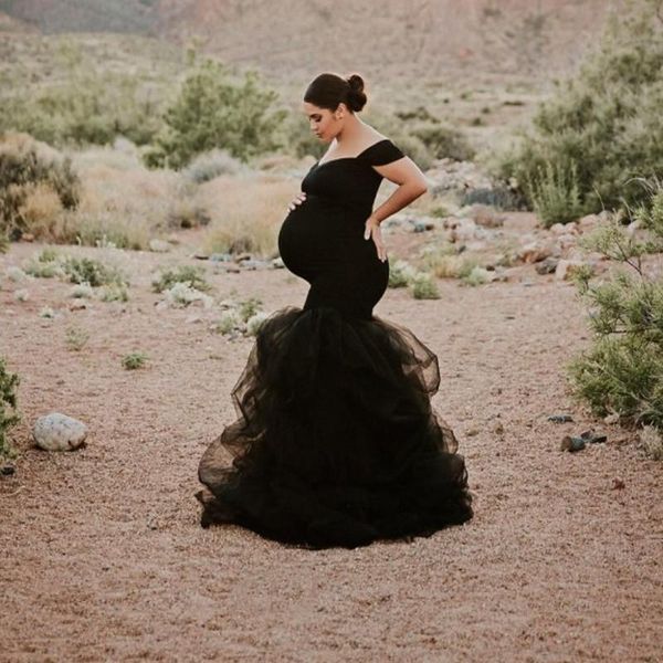 black pregnant woman dress mermaid plus size tulle ruffles po shoot dresses buyer shows party gown casual, Black;gray
black pregnant woman dress mermaid plus size tulle ruffles po shoot dresses buyer shows party gown casual, Black;gray