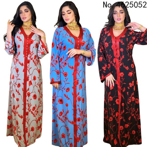 casual dresses vintage floral print maxi long dress v-neck female abayas for women dubai islamic fashion muslim robe 2021, Black;gray
casual dresses vintage floral print maxi long dress v-neck female abayas for women dubai islamic fashion muslim robe 2021, Black;gray