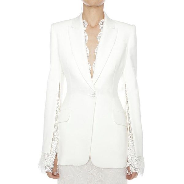 fashion runway designer office women cotton jackets and coats notched full sleeve lace patchwork white blazer outerwear women's suits &, White;black
fashion runway designer office women cotton jackets and coats notched full sleeve lace patchwork white blazer outerwear women's suits &, White;black