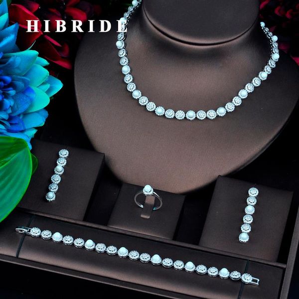 earrings & necklace hibride design pearl cubic zircon pave wedding jewelry set for women collares para mujer n-747, Silver
earrings & necklace hibride design pearl cubic zircon pave wedding jewelry set for women collares para mujer n-747, Silver