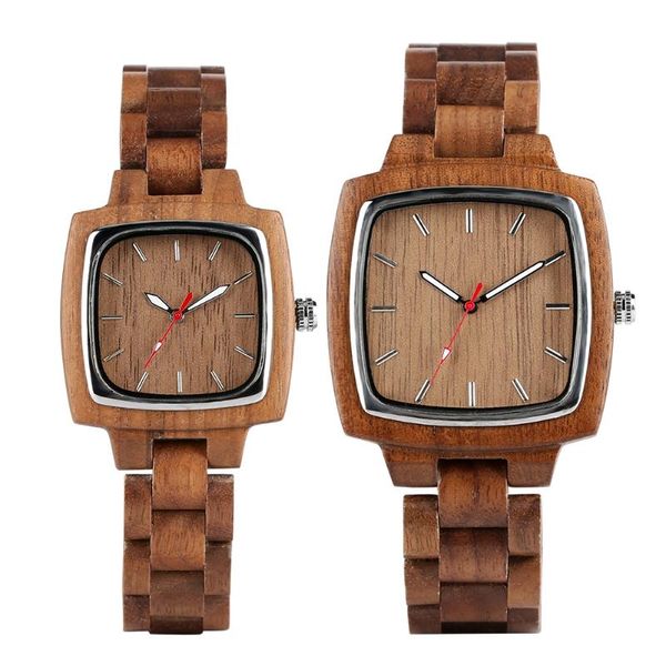 wristwatches yisuya couple wood watch women full wooden bracelet creative square mens clock luminous hands quartz lovers gifts, Slivery;brown
wristwatches yisuya couple wood watch women full wooden bracelet creative square mens clock luminous hands quartz lovers gifts, Slivery;brown