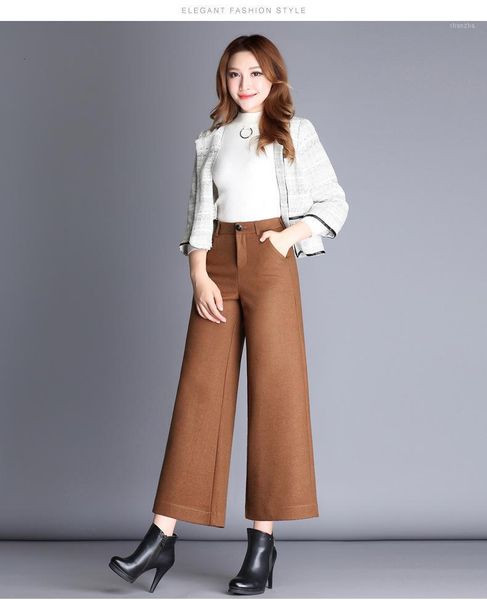 women's pants & capris solid woman wool wide leg loose high waisted ankle-length woolen trousers casual pockets palazzo plus size1 s4yx, Black;white
women's pants & capris solid woman wool wide leg loose high waisted ankle-length woolen trousers casual pockets palazzo plus size1 s4yx, Black;white