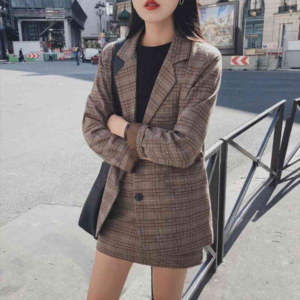 casual dresses 2021 sets of retro-single-breasted plaid blazers skirt vintage pencil 2 pieces women's office suits ladies blazer suit, Black;gray
casual dresses 2021 sets of retro-single-breasted plaid blazers skirt vintage pencil 2 pieces women's office suits ladies blazer suit, Black;gray