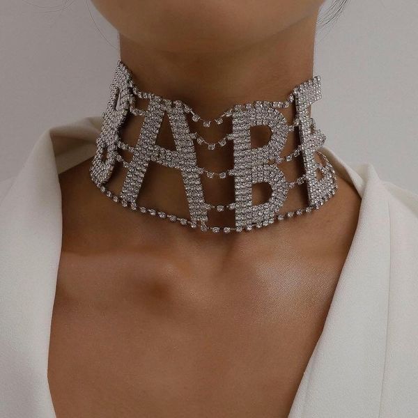 chains fashion european and american women's big letter babe rhinestone necklace exquisite shining crystal jewelry accessories, Silver
chains fashion european and american women's big letter babe rhinestone necklace exquisite shining crystal jewelry accessories, Silver